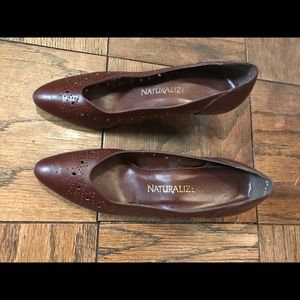 Brown Heels-cut-out pattern design -Naturalizer